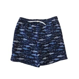 Janie  And Jack Shark Print Swim Trunks Shorts